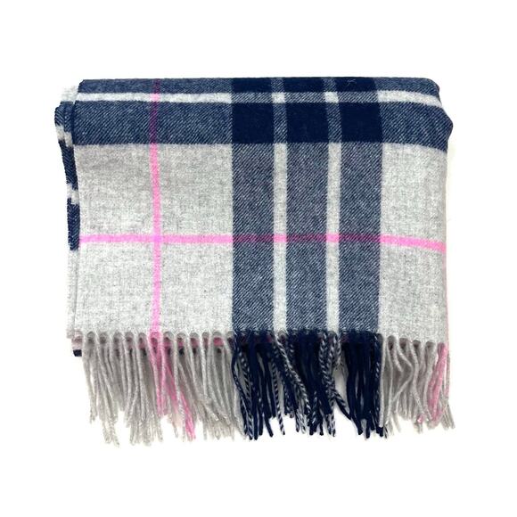 J. Crew Plaid Wool Blanket Scarf - Picture 1 of 5